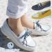  Reagal War car deck shoes lady's slip-on shoes comfort shoes leather shoes 3E original leather light weight HC27 white navy shoes 