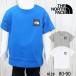  The * North * лицо футболка Kids baby NTB32358 Short рукав маленький квадратное Logo чай короткий рукав принт вырез лодочкой круглый вырез cut and sewn ребенок одежда синий белый 