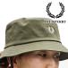  Fred Perry men's lady's hat HW5664bon dead bucket hat month katsura tree . embroidery one Point . string attaching fashion . stylish recommendation popular 