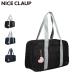  Nice Claup NICECLAUP задний сумка "Boston bag" школьная сумка skba женский A4 легкий брелок для ключа имеется ученик неполной средней школы ученик старшей школы женщина черный темно-синий NC377