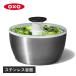 ���T�t�� oxo �I�N�\�[ �T���_�X�s�i�[ ��ؐ��؂�� �X�e�����X �蓮 ��]�� STAINLESS SALAD SPINNER 1071497