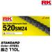 RK �ɥ饤�֥������� STANDARD 520SMZ4 ���顼:STEEL Ĺ��(��󥯿�):110L/Ŭ���ӵ��� 125-250cc