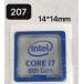 207#. поколения [CORE i7 8th] эмблема наклейка #14*14mm# условия имеется бесплатная доставка 