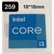 259# no. 10 один плата [intel CORE i3] эмблема наклейка #18*18mm# условия имеется бесплатная доставка 