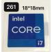 261# no. 10 один плата [intel CORE i7] эмблема наклейка #18*18mm# условия имеется бесплатная доставка 