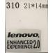 310＃【Lenovo　ENHANCED　EXPERIENCE2.0】エンブレムシール　21*14mm