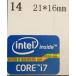 14# 2 три плата [CORE i7] эмблема наклейка ** размер 21mm*16mm**