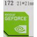 172#[NVIDIA GEFORCE] эмблема наклейка 21*21mm