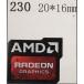 230#[AMD RADEON] эмблема наклейка 20*16mm