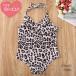  outlet бесплатная доставка Leopard бежевый One-piece купальный костюм за границей ребенок одежда Kids море бассейн девочка лето SOAR