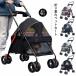  большой собака выход складной домашнее животное складной много голова для Buggy домашнее животное Cart задние колеса тормоз имеется Cart 4 колесо . собака собака уход для собака для коляска 360
