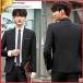  мужской костюм 2 позиций комплект tailored jacket брюки черный формальный костюм устройство на работу деятельность интервью lik route деловой костюм сверху товар 