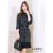 [ стиль выше * двигаться прекрасный ..] воротник имеется Layered One-piece вечернее платье kyaba платье сорочка свадьба Cabaret Club большой размер 