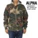 アルファ インダストリーズ メンズ MA-1 フライトジャケット アウター ブルゾン フード付き 大きいサイズ ミリタリー 中綿