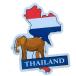  Thai Land National flag & map design sticker suitcase etc.. eyes seal . stick seal 