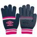  Umbro UMBRO Magic вязаный перчатка темно-синий × розовый футбол футзал перчатки перчатка UUAUJD54 NVPK