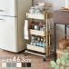  kitchen wagon with casters . slim 3 step rack crevice storage kitchen storage kitchen storage stylish storage shelves steel KW-L001 (D)