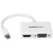 MDP2HDVGAW StarTech Mini DisplayPort³ȥ٥A/Vץ 2 in 1 Mini DP - VGA/ HDMIѴץ 1920x1200/ 1080p ۥ磻