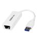 USB31000SW StarTech USB 3.0-Gigabit Ethernet LAN адаптер ( белый ) USB SuperSpeed( мужской )-RJ45( женский ) проводной LAN адаптер 
