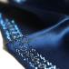 [STEFANO RICCI| стерео fano Ricci ] Swarovski имеется шелк pocket square темно-синий высококлассный бренд Италия ... мужской джентльмен одежда 