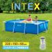 2.2m X 1.5m X 60cm INTEX �C���e�b�N�X �v�[�� �t�B���^�[�|���v �򉻃t�B���^�[�t ��^ �ƒ�p ���K�i ��C����s�v 28270 28637J