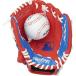 (Right Hand Throw - 9 inch, Red/Blue) - Rawlings Youth Tball/Baseball Gloves (Ages 3 to 9)¹͢