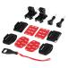 HSU helmet mount 12 in 1 accessory set action camera mount kit GoPro Hero12/11/10/9/8/7/6/5 correspondence and other action camera 