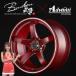 VALINOvalinoBushou..Advaiti Ad Van tiN832 17 дюймовый 9.5J 5H P.C.D:114.3 +15mm красный 1 шт. наложенный платеж не возможно 