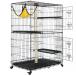  cat for cage large 128×91×57cm 3 floor layer all step nail sharpen paul (pole) attaching cage construction easy fold type movement convenience simple hammock ( extra attaching )