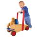 ʪ HABA Walker Wagon - First Wooden Push Toy with Seat & Storage for 10 Months and Up (Made in Germany)