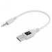 2 in 1 PC Insten Premium White USB Data  Charging Adapter Adaptor Compatible With Apple 2nd Generation Shuffle