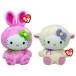 幼児用おもちゃ Ty Beanie Babies Hello Kitty Lamb Suit & Pink Bunny Suit set of 2 Plush Toys