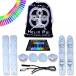 電子おもちゃ UltraPoi - Helix Poi with UltraKnobs - LED Poi Set - Best Light Up Glow Poi - Flow Rave Dance - Spinning Light Toy