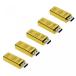 データストレージ Litop Gold Color Gold Bar Shape USB Flash Drive USB 2.0 Memory Disk (5PCS 2GB)