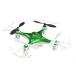 ɥ Space Rails 2.4 Ghz 4-Channel X7 Remote Control Quadcopter Drone with Lighting, Green