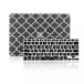 2 in 1 PC TopCase 2 in 1 - Quatrefoil  Moroccan Trellis Ultra Slim Light Weight Rubberized Hard Case Cover and Matching Color Quatrefoil  Moroccan