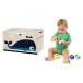 ĻѤ Cute Whale Chest Toy Storage Bin Container for Kids Pet Toys and Baby Einstein Rollar Pillar Activity Balls - Children Home Box Units
