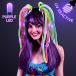 ŻҤ Neon Noodle Rave Headbands with Purple LEDs (Set of 12)