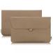 2 in 1 PC Litop? Khaki Color PU Synthetic Faux Leather 13.6-Inch Laptop Notebook Computer Case Bag Sleeve for 13-Inch Macbook Pro with Retina Display