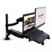 2 in 1 PC Loctek Full Motion Swivel Gas Spring Dual Arm LCD Desk Monitor Mounts for 10-27'' Monitor and up to 15.6