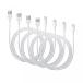2 in 1 PC 4Pack 3 Meter 10Ft Lightning 8Pin to USB Charging Cable Charger Cord for Apple iPhone 5, 5C, 5S, iPhone 6, 6 Plus, iPad 4, iPad Mini, iPod