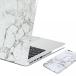 2 in 1 PC GMYLE 2 in 1 Bundle White Marble Patten Case for MacBook & iPhone 6 (4.7 inch display)