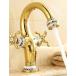 ߥ Ling@ Basin mixer Centerset Two Handles One Hole in Antique Brass Bathroom Sink Faucet , golden