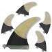 ե Swift Fish All In One Single Centre 6'' Performance Surfboard Fins Carbon Fiber And Bamboo Veneer Surfing Fins And FCS G5(4 PCS)Surf Fins