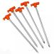 ƥ Ground Pegs - SODIAL(R)50 Heavy Duty Metal Tent PegsStakes Aluminium Hard Ground Pegs Lightweight RockCamping Pegs Alloy Tent Accessories