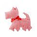 幼児用おもちゃ ALIMROSE Baby Toy - Flat Dog Rattle (Red-check)