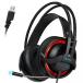 ߥPC SADES R2 USB Wired Virtual 7.1 Channel Stereo Surround Sound Gaming Headset, Over Ear Headphones with Retractable Microphone Volume