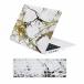 2 in 1 PC TOP CASE - Macbook Marble Pattern Hard Case Cover + Keyboard Cover for Macbook Pro 15