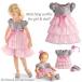 ĻѤ American Girl Bitty Baby DUO Twirly Tiered Dress for Little Girl & 15