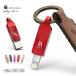 ǡȥ졼 ADAM elements iKlips DUO+ Lightning  USB 3.1 Dual-Interface Flash Drive (64GB, ADAM Red)